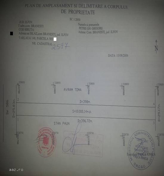 Teren Extravilan Branesti Judetul Ilfov
