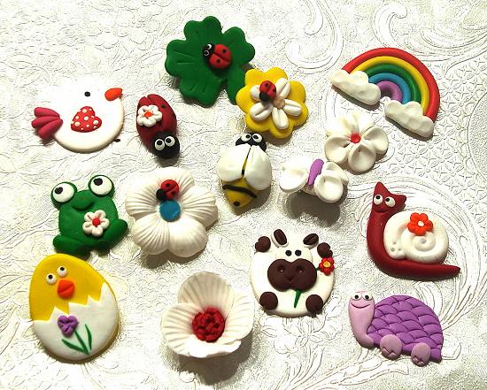 En-Gros - Oferta !!! Martisoare Handmade Fimo Brosa - peste 35 modele