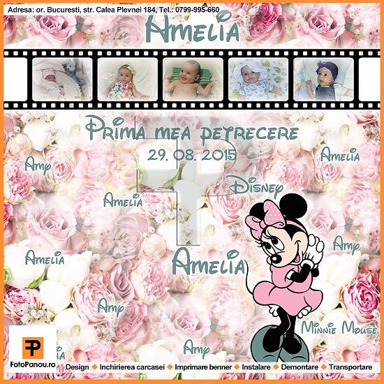Foto panou pentru nunta ,  botez ,  zi de nastere