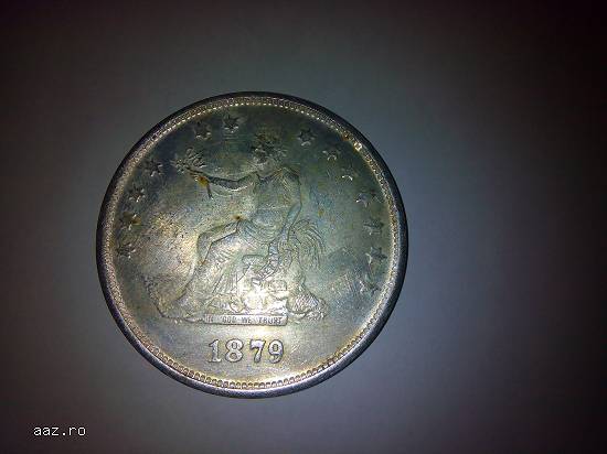 Moneda americana 1879 trade dollar 420 grains 900 fine