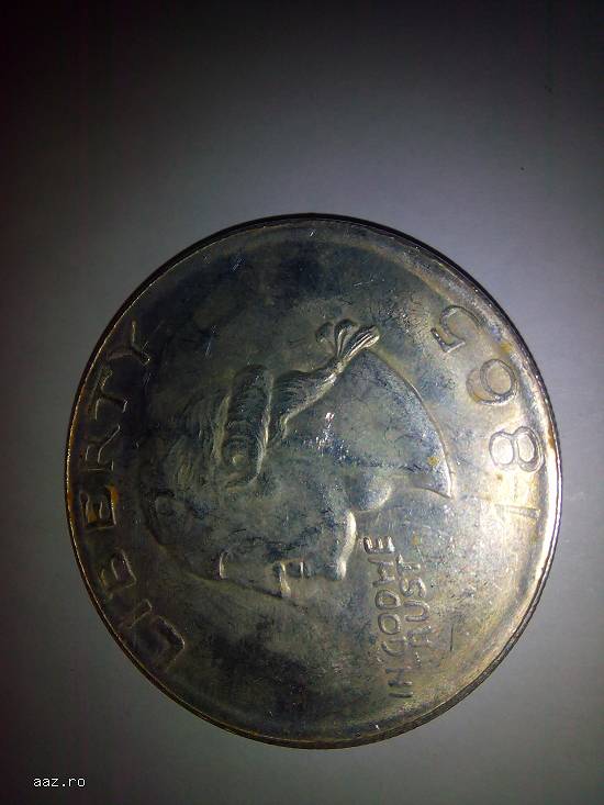 Moneda americana Liberty 1865 un dolar