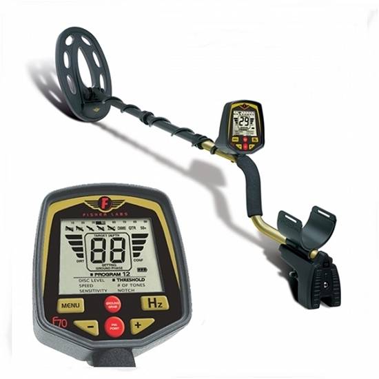 Detector de metale Fisher F70 cu bobină de 10”