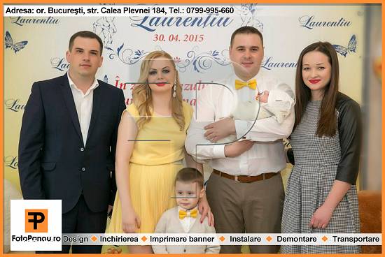Foto panou la botez