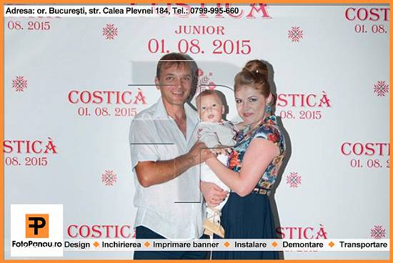Foto panou la botez