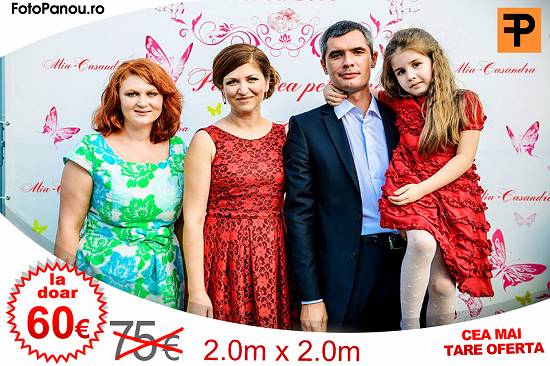 Foto panou la botez