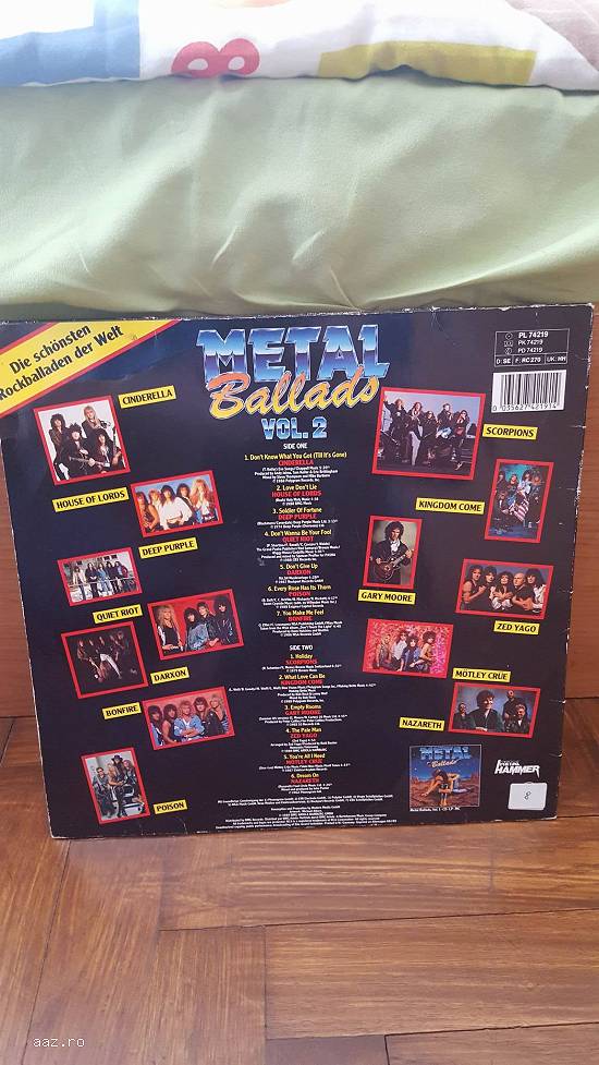 Various ‎– Metal Ballads Vol. 2 LP