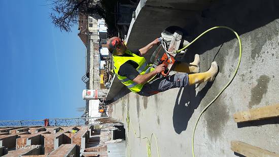 Taiere beton cu disc diamantat