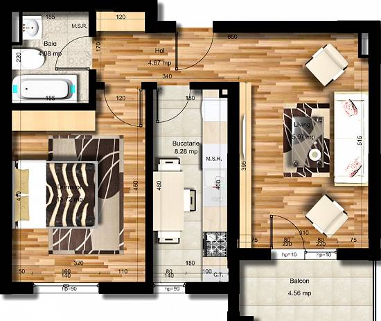 Apartament 2 camere | Militari Rezervelor | AUCHAN Militari