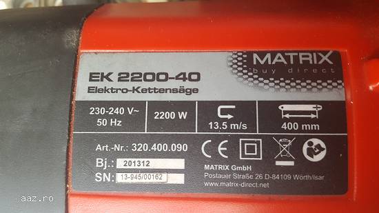 Drujba/Motofierastrau 2200w Nemtesc Nou
