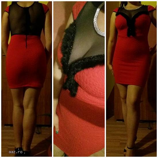 Rochie rosie de ocazie