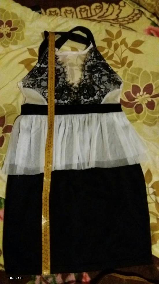 Rochie alb-negru de ocazie