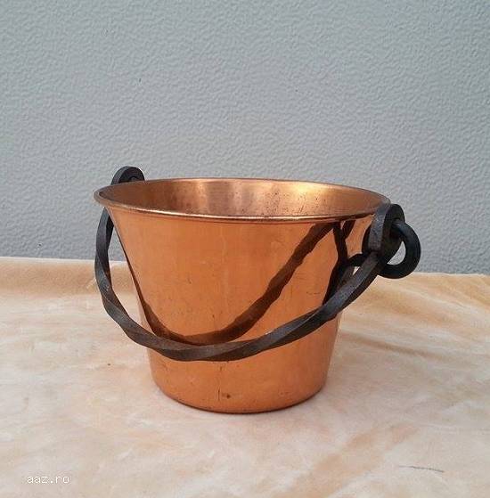 Jardiniera din cupru si fier forjat ER016