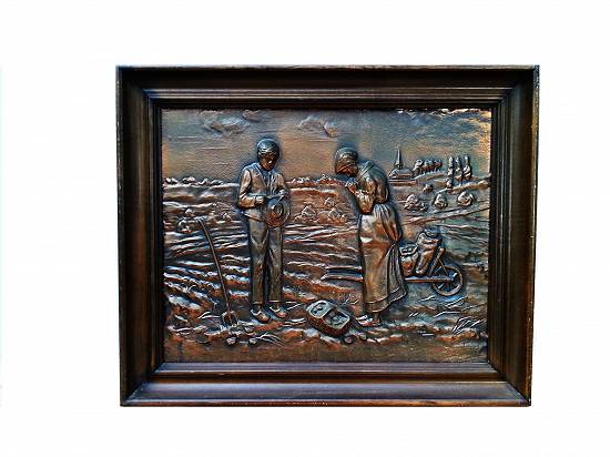Tablou in relief pe foita de cupru ER125