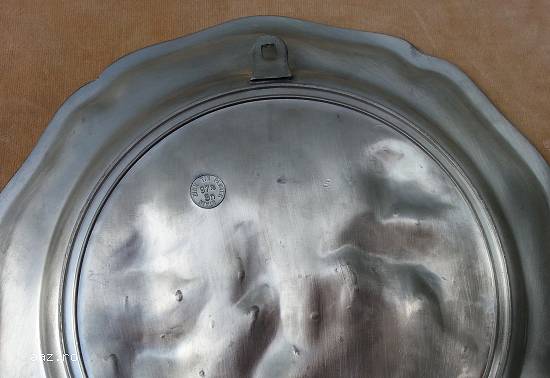 Farfurie decorativa din 97% staniu (ETAN) ER214