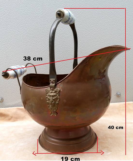Vas cupru bronz si alama,  stil Victorian ER240