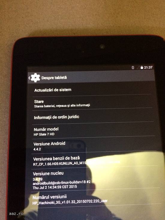 Tableta HP SLATE 7 cu procesor Duad-Core