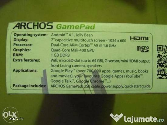 Tableta Archos GamePad