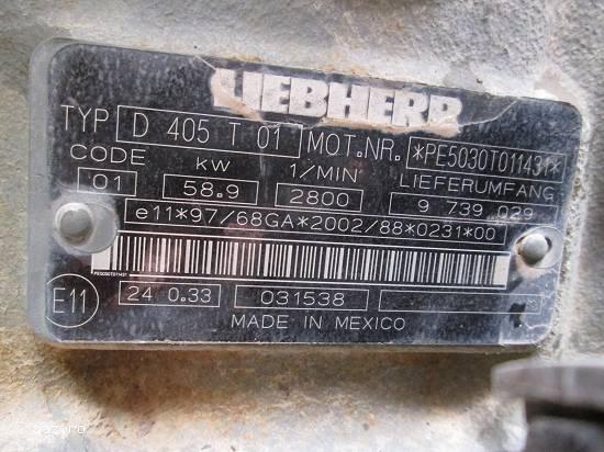 Piese de motor Liebherr D405T01