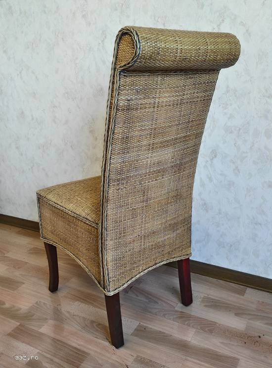 5835 Scaun Ratan natural cu Picioare Colonial Indonezia