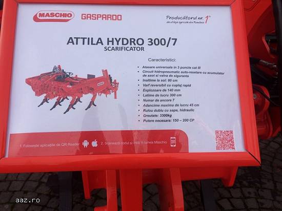 Scarificator Attila Hydro 300/7