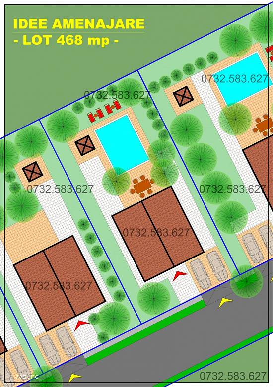 Berceni,  zona case noi,  lot de casa,  intravilan construibil,  468mp - PROPRIETAR