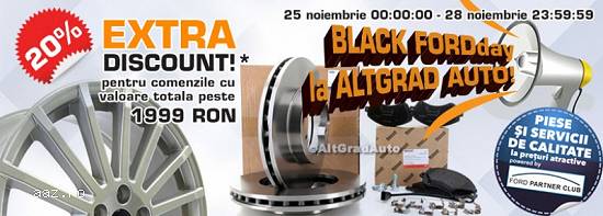 Extra discount pentru comenzi piese originale FORD