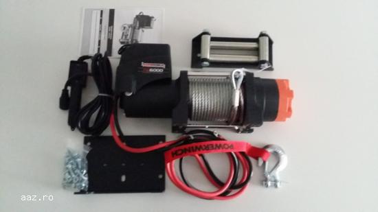Promotie! Troliu electric de 6000lbs (trage 2722kg) la 12V