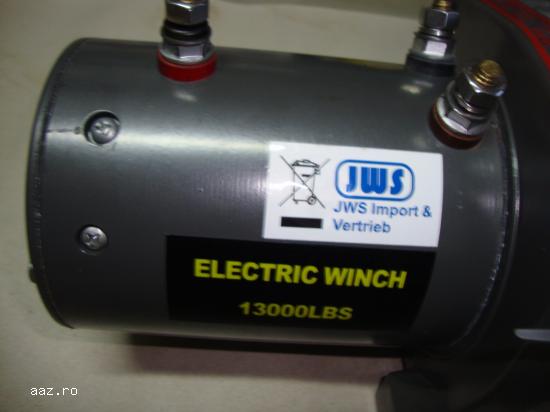 Troliu electric la 12v nou,     trage13000lbs(5,     9t)