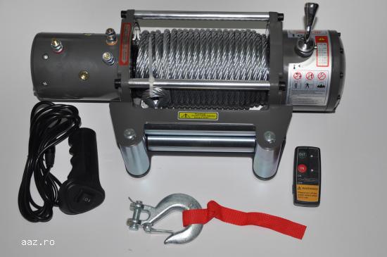Troliu electric la 12v nou,     trage13000lbs(5,     9t)