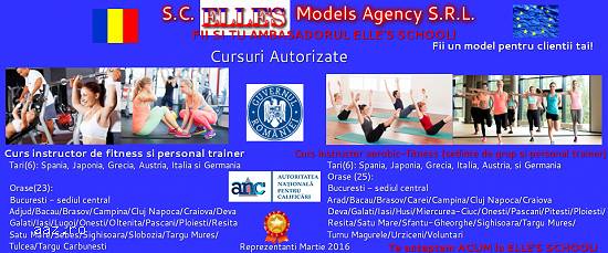 Curs instructor aerobic-fitness si personal trainer recunoscut international