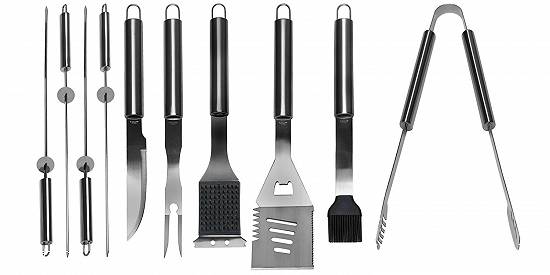 Set ustensile inox pentru gratar