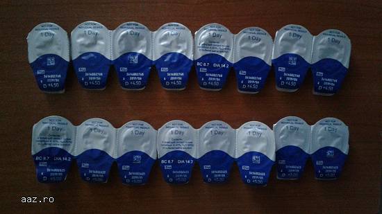 Lentile contact,  purtare 1 zi: originale/sigilate marca VISTA OPTICA