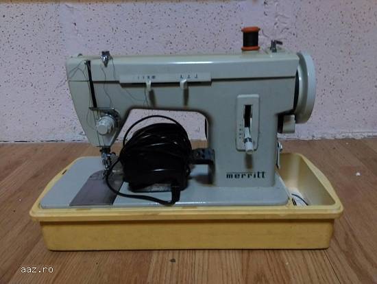 Mașină de cusut Merritt - Singer.Funcțională,  pregătită de treaba. Ac