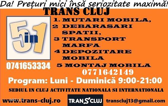 mutari, debarasari, montaj , transport mobila CLUJ