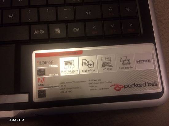 Dezmembrez laptop packard bell