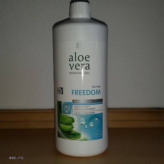 Gel de b�ut Aloe Vera freedom cu 88% gel pur Aloe V-transp inclus