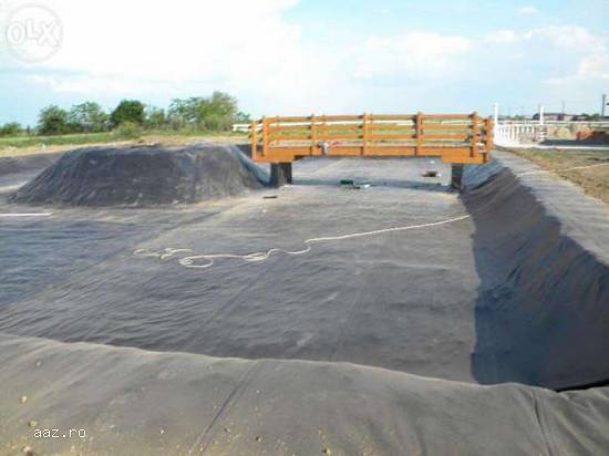 Vand folie,   membrana,   prelata Pvc Hdpe Epdm pt Iaz lac bazin Psi Dejectie Ect