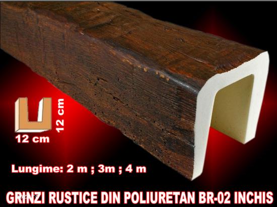 Grinzi decorative  rustice din poliuretan