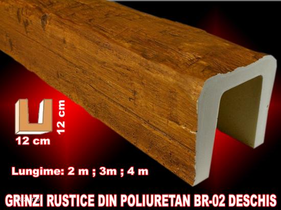 Grinzi decorative  rustice din poliuretan