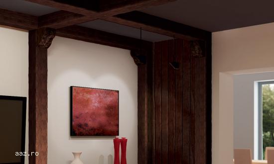 Grinzi decorative  rustice din poliuretan