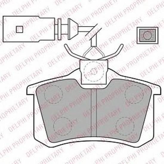 Set Placuta Frana Delphi - Seat Alhambra 1.9TDI,   131CP