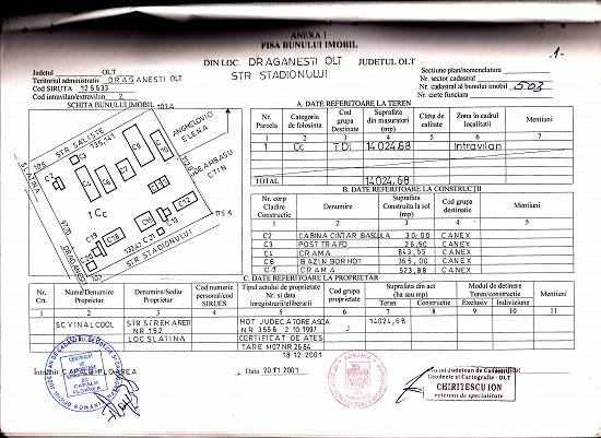 Spatiu comercial *(auto-service) + teren aferent