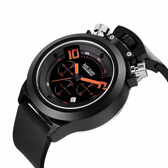 Ceas Cronograph Megir design deosebit - NOU