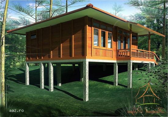 Constructii case din lemn