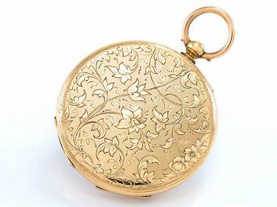 ceas de buzunar aur 18k francez cu cheie anul 1900 superba