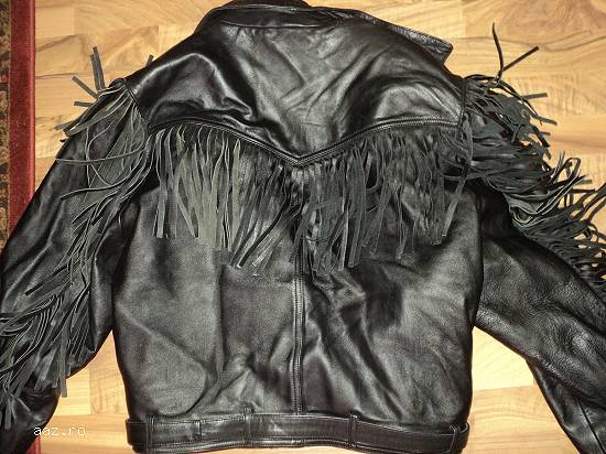 geaca moto chopper indian rock- piele naturala cu franjuri