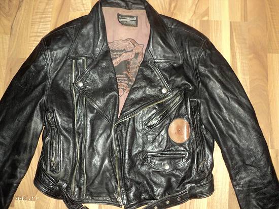 geaca moto chopper /rock marimea 52 -piele naturala