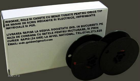 Rola cu banda pt. masina de scris,   masini calcul,   calculatoare de birou,   imprimante matriciale