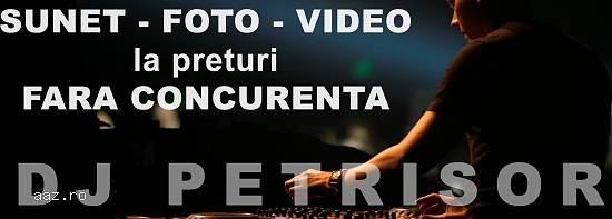 Sonorizari dj acreditat Filmari si Fotografie evenimente