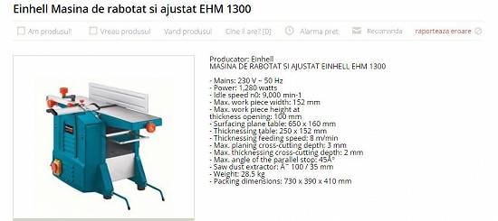 Vind abric Einhell EHM 1300
